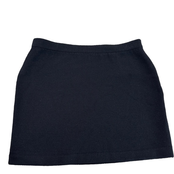ST. JOHN BASICS Elastic Waist Pencil Black Mini Skirt Size 4 - Picture 10 of 17